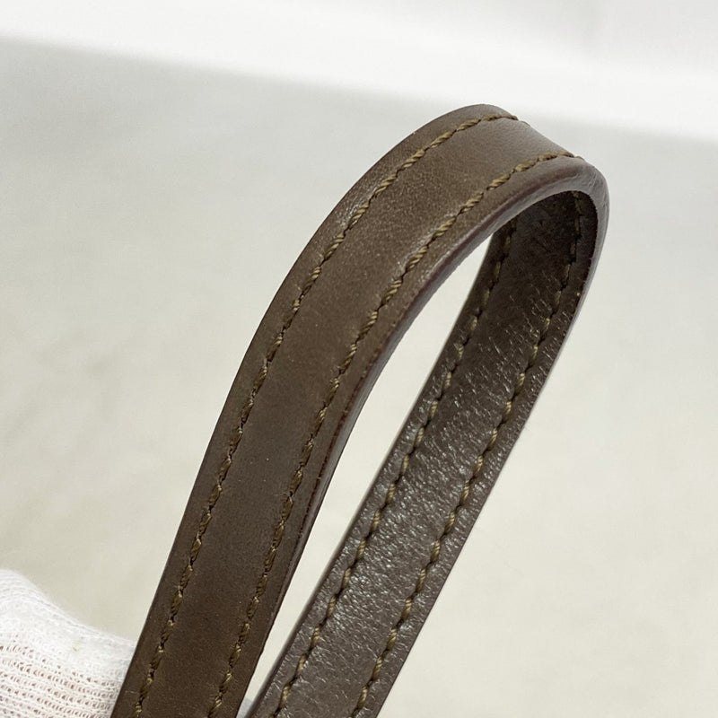 【6gd4670】セリーヌ ハンドバッグ Cマカダム スウェード ブラウン ゴールド金具【中古】レディース