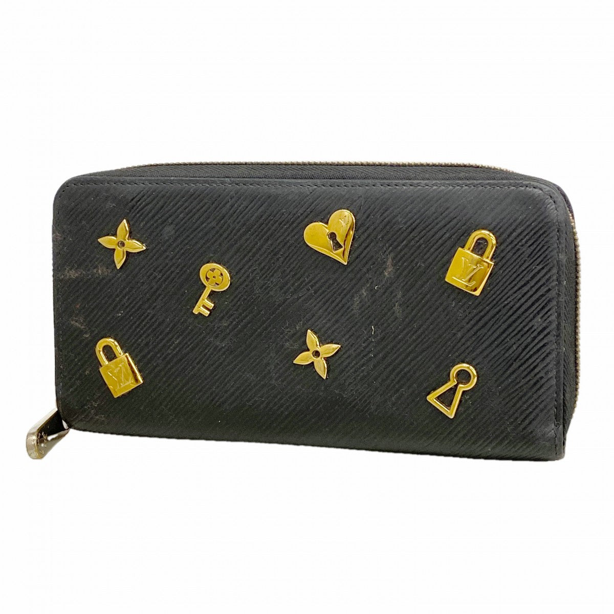 【6gd4671】ルイヴィトン 長財布 エピ ジッピーウォレットラブロック M3991 ノワール【中古】レディース