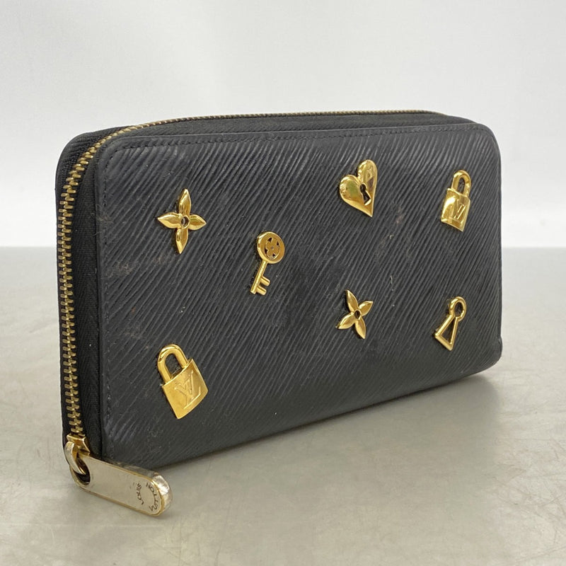 【6gd4671】ルイヴィトン 長財布 エピ ジッピーウォレットラブロック M3991 ノワール【中古】レディース