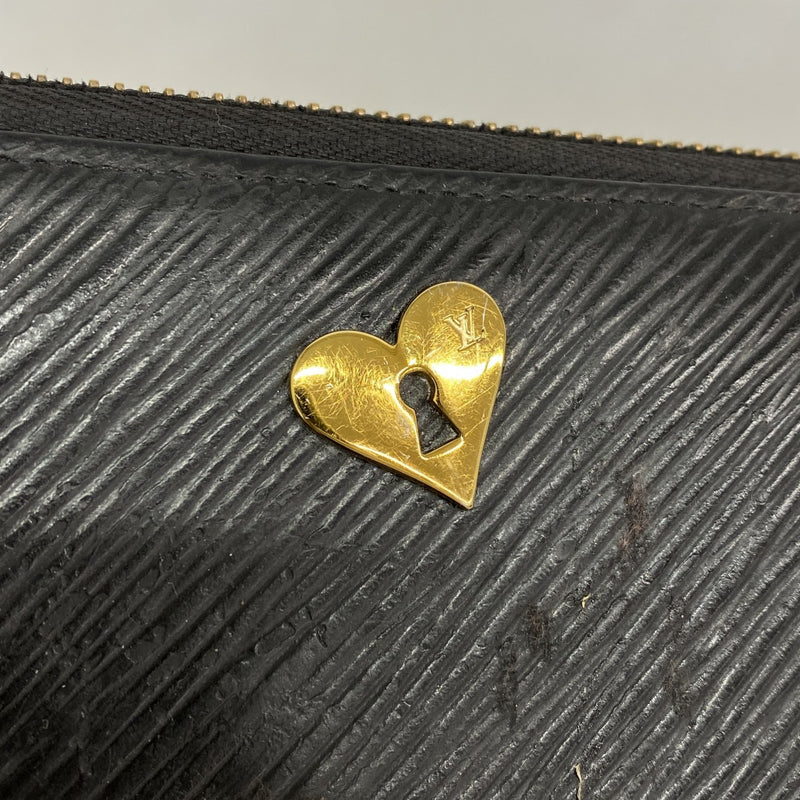 【6gd4671】ルイヴィトン 長財布 エピ ジッピーウォレットラブロック M3991 ノワール【中古】レディース