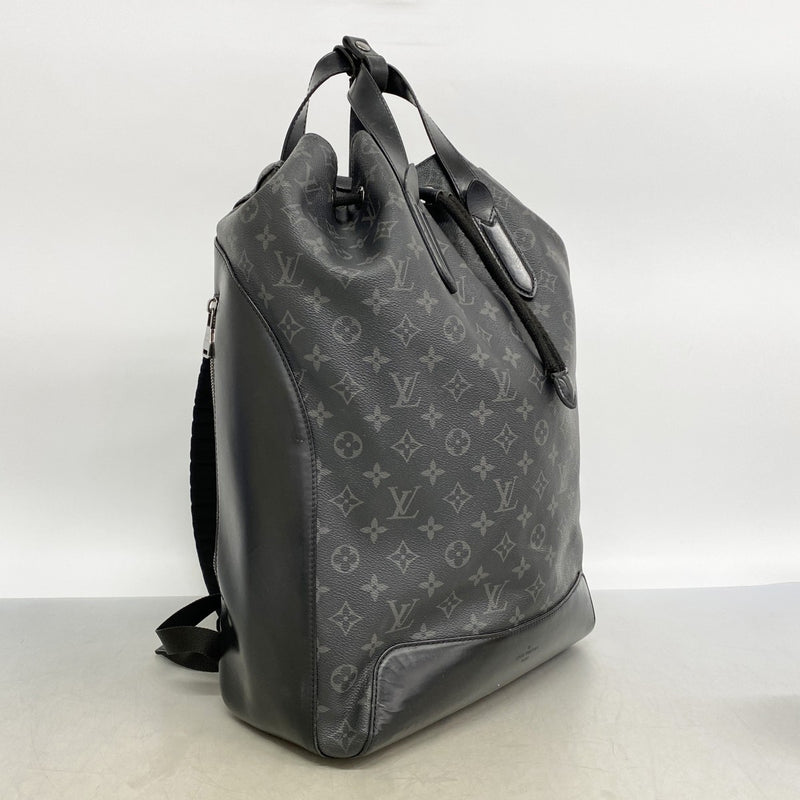 【6gd4675】ルイヴィトン リュック・デイパック モノグラム・エクリプス エクスプローラー M40527 ブラック【中古】メンズ