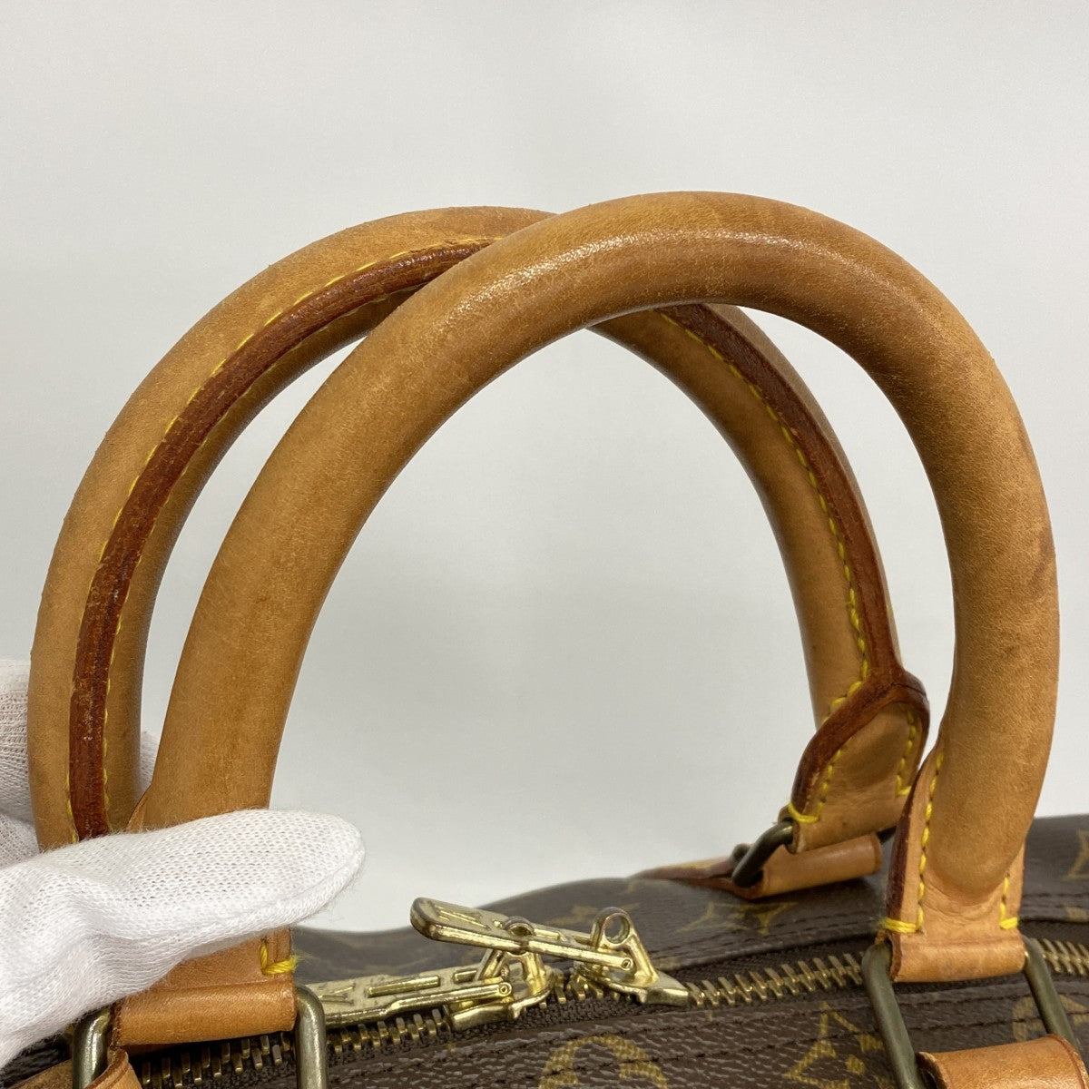 【6gd4687】ルイヴィトン ボストンバッグ モノグラム キーポルバンドリエール45 M41418 ブラウン【中古】メンズ レディース ユニセックス