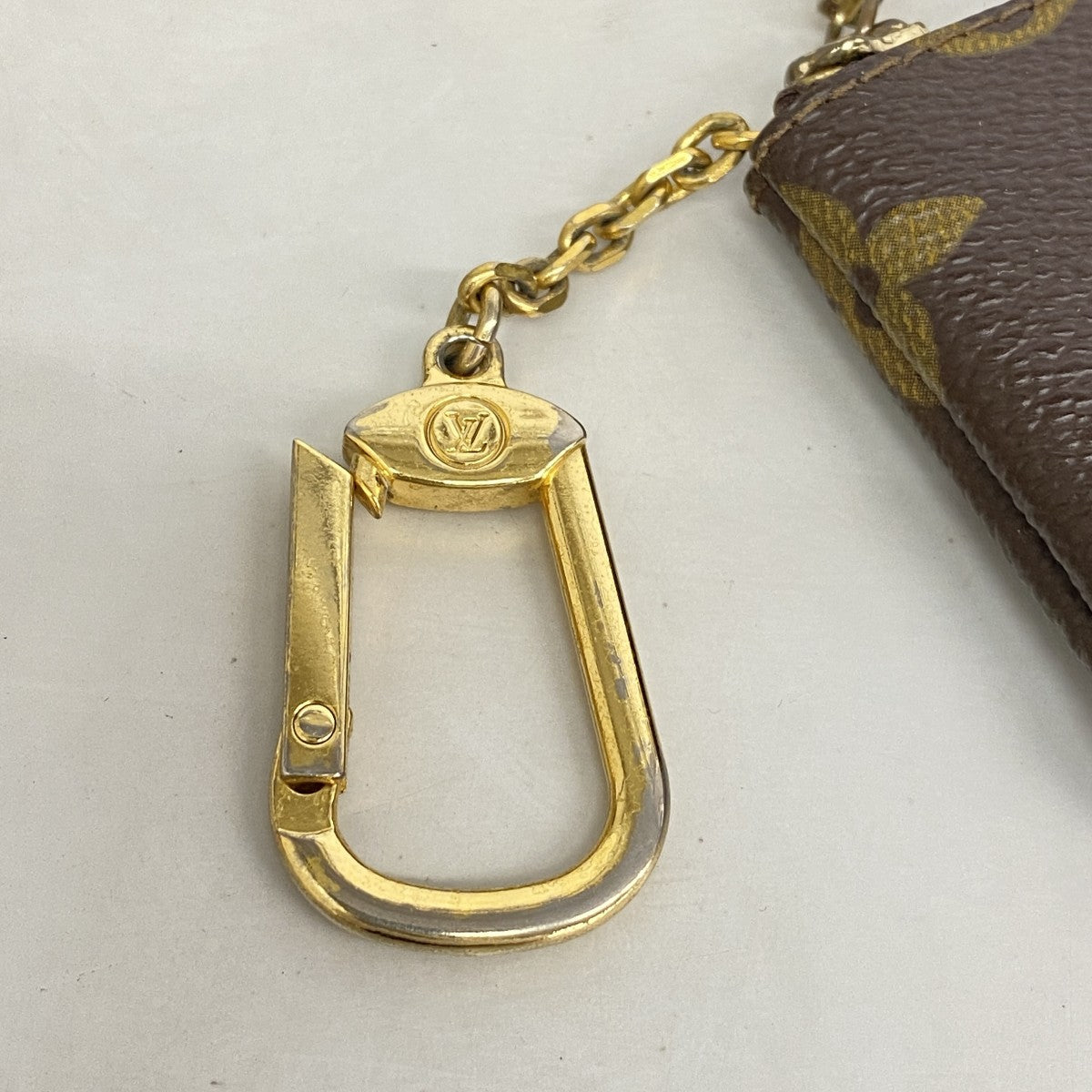 【6gd4688】ルイヴィトン コインケース モノグラム ポシェットクレ M62650 ブラウン【中古】メンズ レディース ユニセックス
