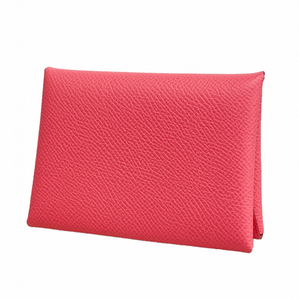 【6gd4689】エルメス コインケース カルヴィデュオ ヴォーエプソン ローズアザレ シルバー金具 K刻印【中古】レディース
