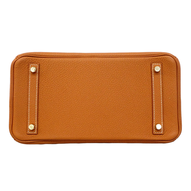 【6gd4691-g】エルメス ハンドバッグ バーキン30 トゴ ゴールド ゴールド金具 □R刻印【中古】レディース