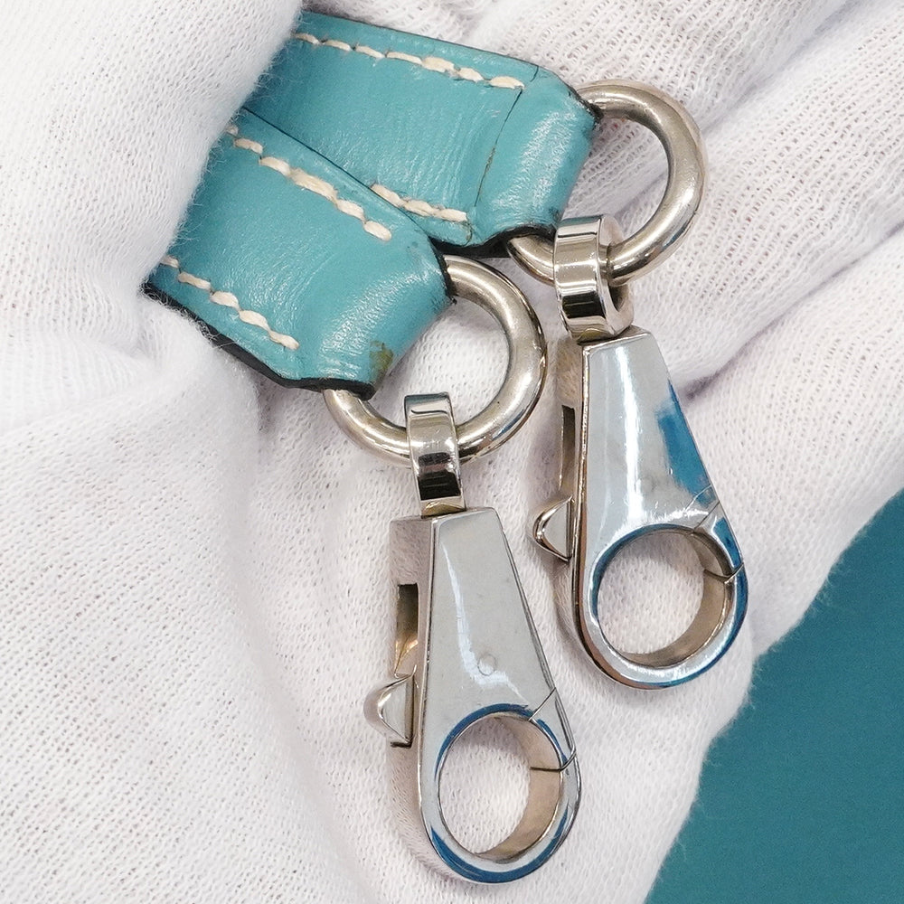 【6gd4694-h】エルメス ハンドバッグ ケリー28 ボックスカーフ ブルージーン シルバー金具 □E刻印 2wayバッグ【中古】レディース
