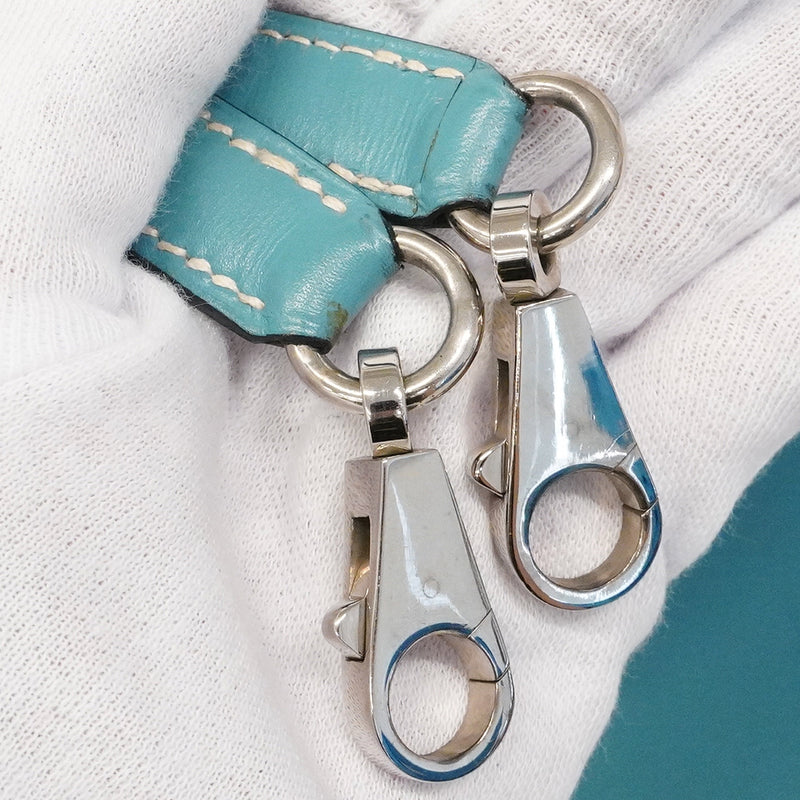 【6gd4694-h】エルメス ハンドバッグ ケリー28 ボックスカーフ ブルージーン シルバー金具 □E刻印 2wayバッグ【中古】レディース