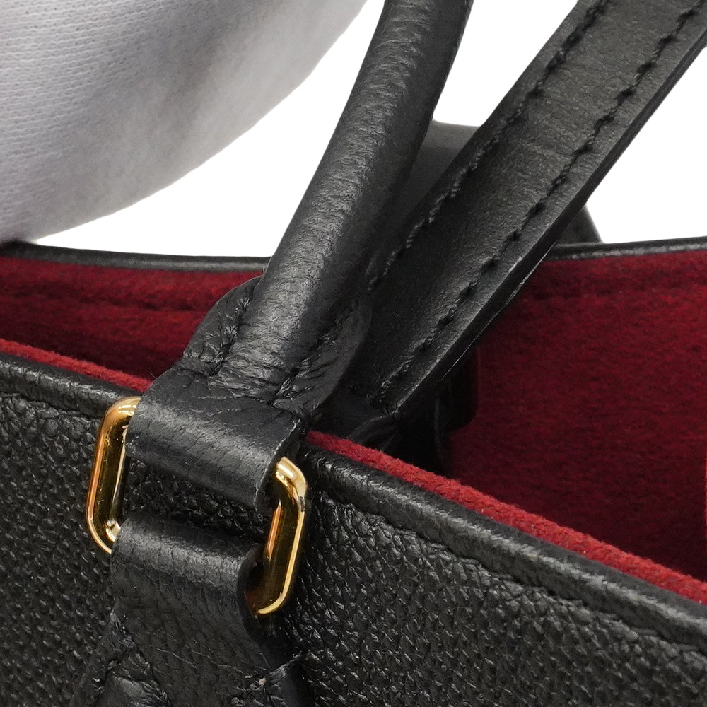 【6gd4695】ルイヴィトン トートバッグ モノグラム・アンプラント バイカラー オンザゴーMM M45495 ブラック ベージュ 2wayバッグ【中古】レディース