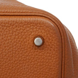 【6gd4698】エルメス ハンドバッグ ピコタンロックMM トリヨンクレマンス ゴールド シルバー金具 A刻印【中古】レディース