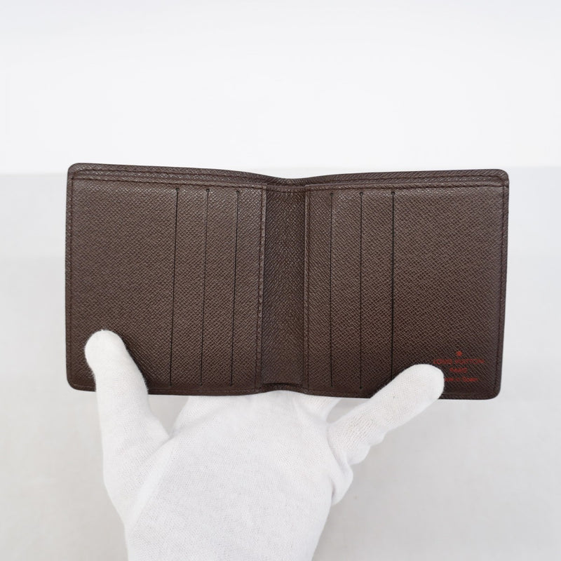 【6gd4708】ルイヴィトン 札入れ ダミエ ポルトビエ６カルトクレディ N61666 エベヌ【中古】メンズ