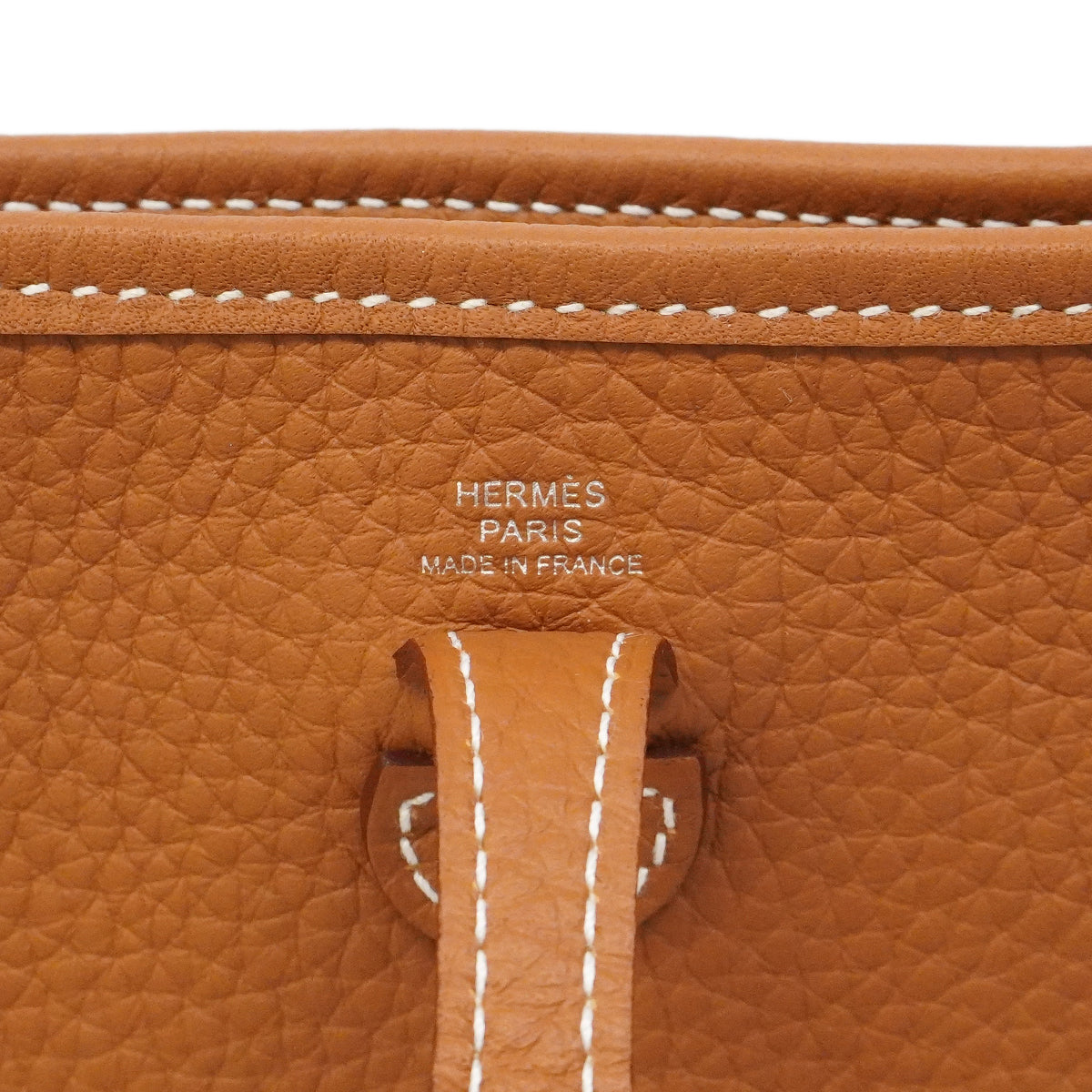 【6gd4709】エルメス ショルダーバッグ エヴリンTPM トリヨンクレマンス ゴールド シルバー金具 K刻印【中古】レディース