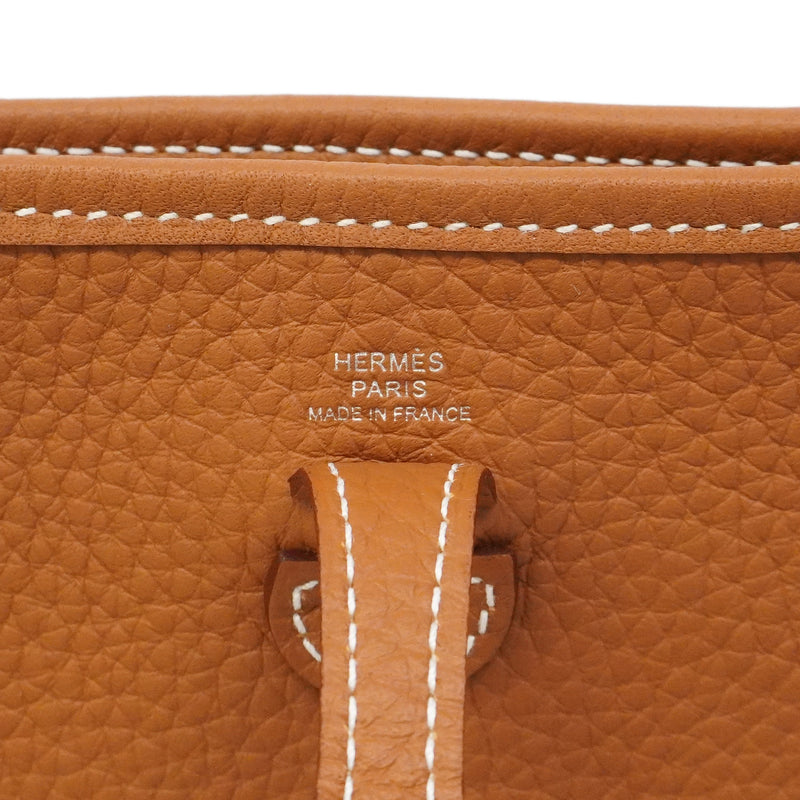 【6gd4709】エルメス ショルダーバッグ エヴリンTPM トリヨンクレマンス ゴールド シルバー金具 K刻印【中古】レディース