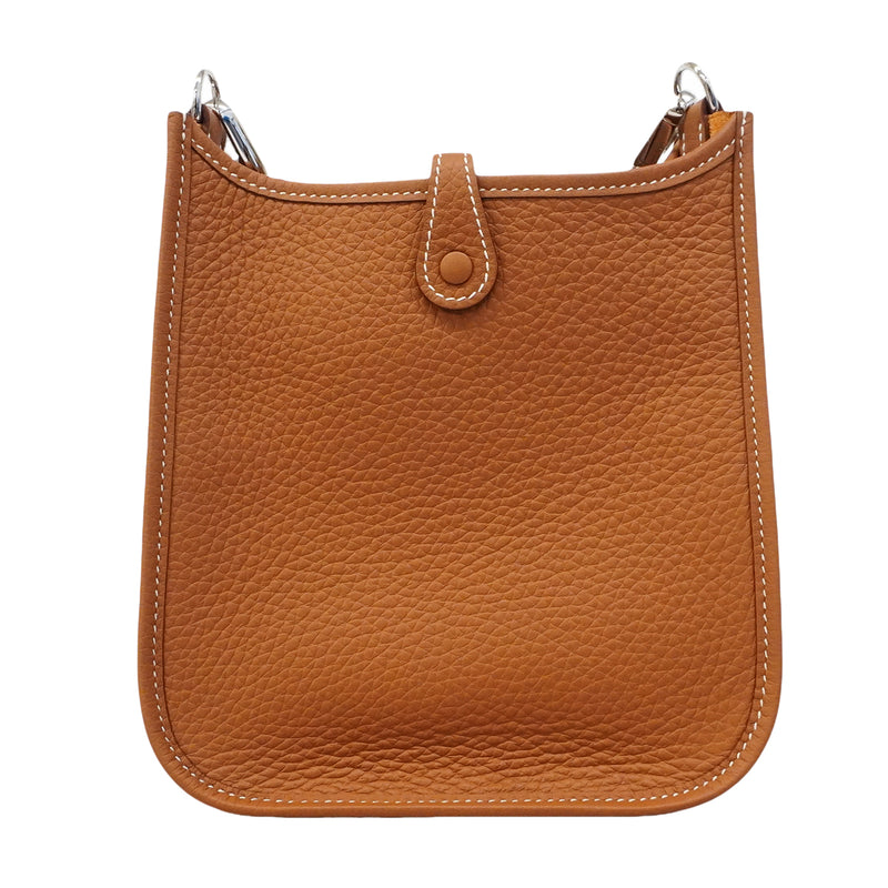 【6gd4709】エルメス ショルダーバッグ エヴリンTPM トリヨンクレマンス ゴールド シルバー金具 K刻印【中古】レディース
