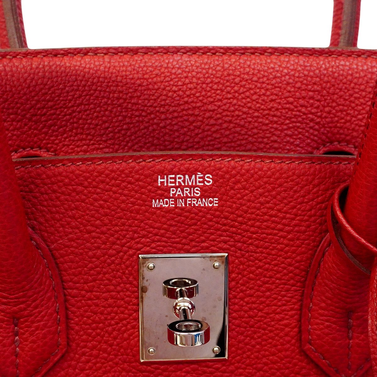 【6gd4710】エルメス ハンドバッグ バーキン35 トゴ ルージュカザック シルバー金具 □M刻印【中古】レディース