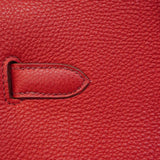 【6gd4710】エルメス ハンドバッグ バーキン35 トゴ ルージュカザック シルバー金具 □M刻印【中古】レディース