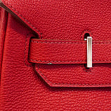 【6gd4710】エルメス ハンドバッグ バーキン35 トゴ ルージュカザック シルバー金具 □M刻印【中古】レディース