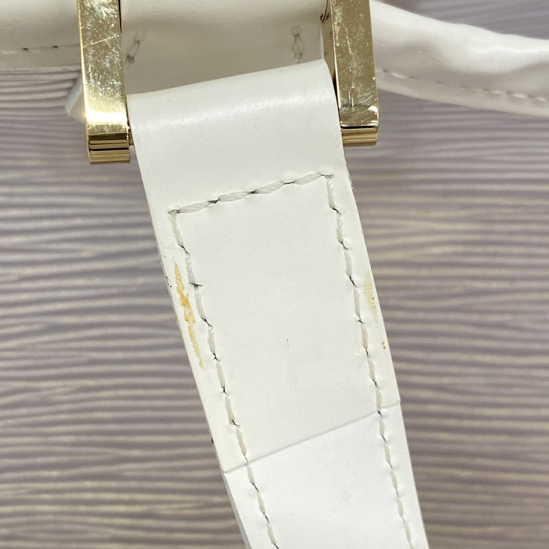 【6gd4718-k】ルイヴィトン ハンドバッグ エピプラージュ ミニラグーンベイ M92263 ホワイト【中古】レディース