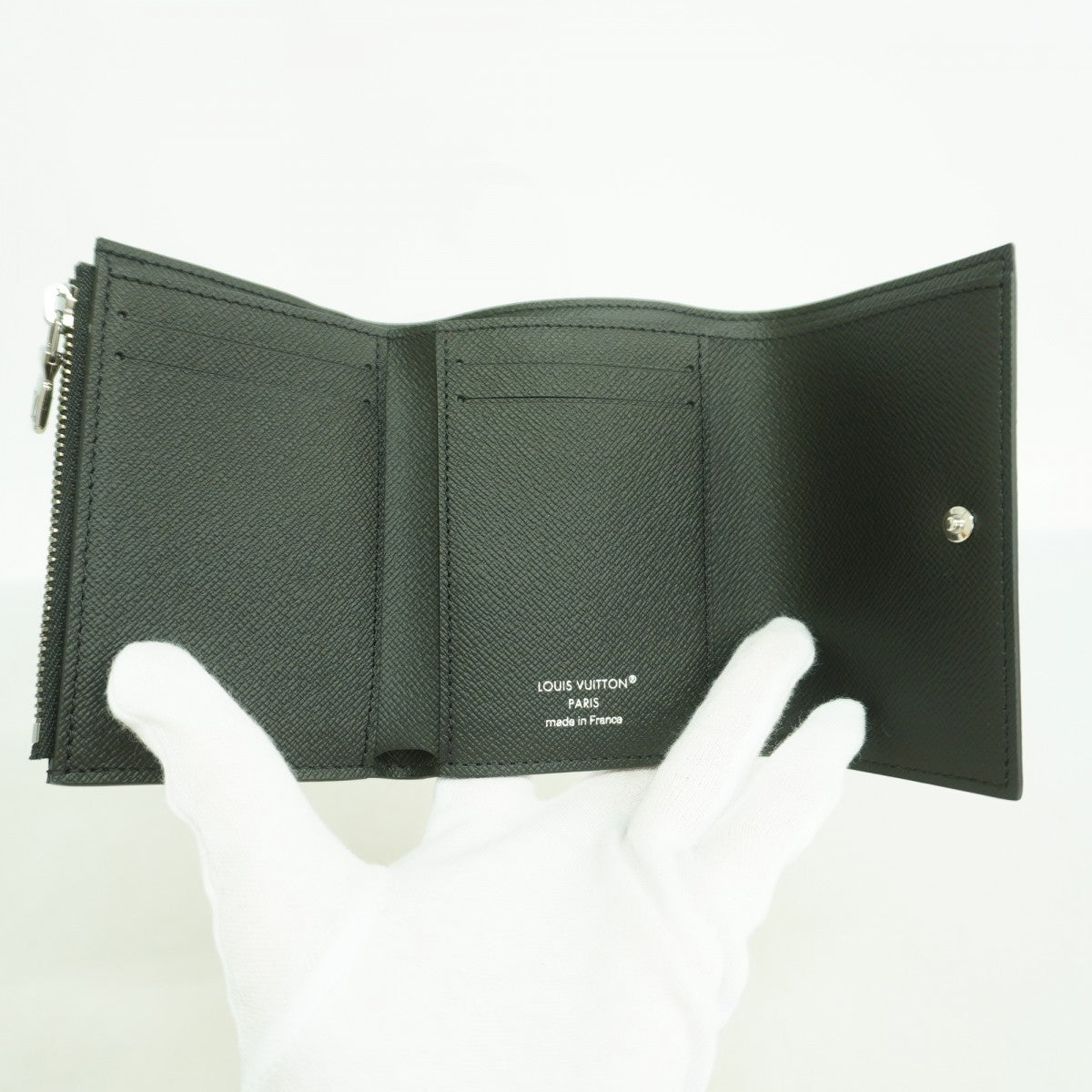 【6gd4729-k】ルイヴィトン 三つ折り財布 モノグラム・エクリプス ヴィクターウォレット M12598 ブラック【中古】メンズ
