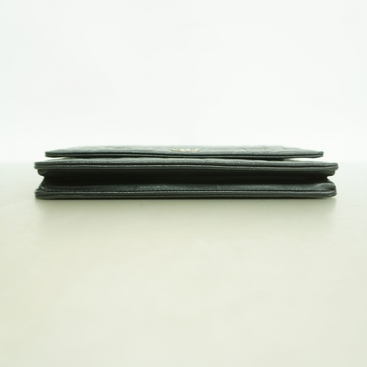 【6gd4731-k】シャネル ショルダーバッグ カメリア チェーンショルダー ラムスキン ブラック シルバー金具【中古】レディース