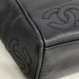 【6gd4734-k】シャネル ショルダーバッグ トリプルココ キャビアスキン ブラック ゴールド金具【中古】レディース
