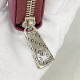 【6gd4739-k】グッチ 長財布 ソーホー 268500 レザー ボルドー シルバー金具【中古】レディース