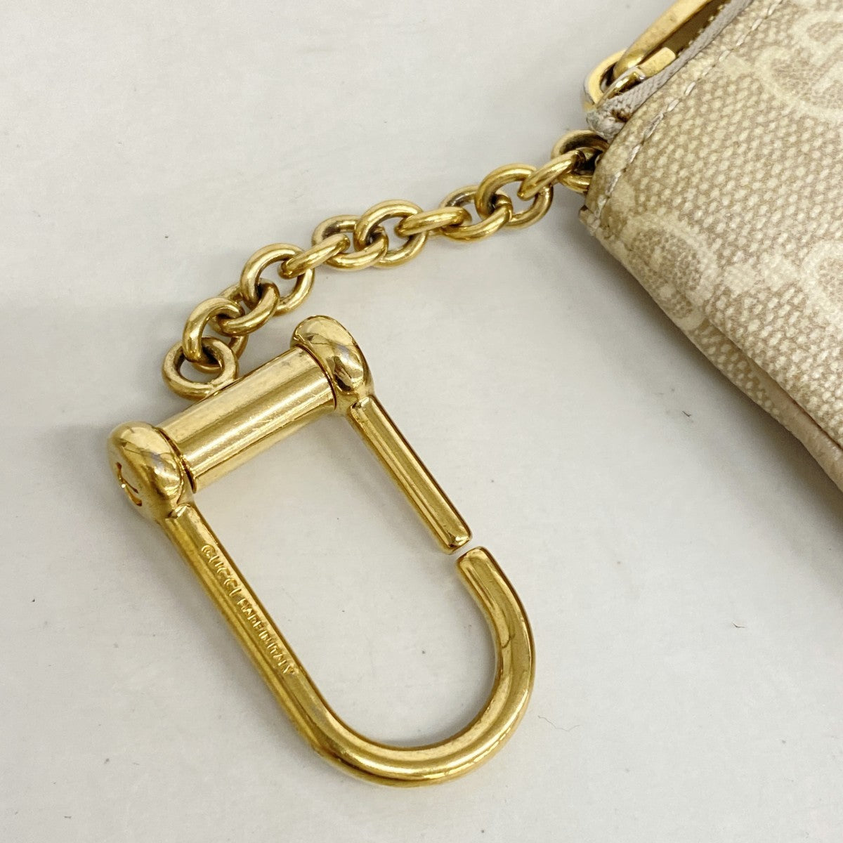 【6gd4741-k】グッチ コインケース オフィディア 671722 PVC ベージュ ゴールド金具【中古】メンズ レディース ユニセックス