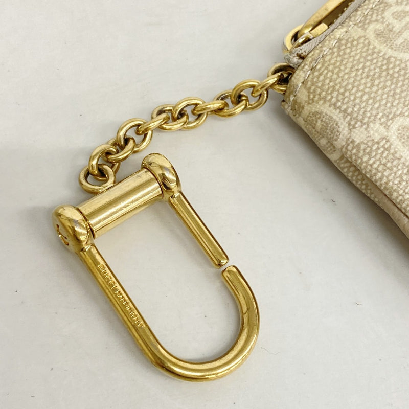 【6gd4741-k】グッチ コインケース オフィディア 671722 PVC ベージュ ゴールド金具【中古】メンズ レディース ユニセックス