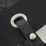 【6gd4745-k】シャネル トートバッグ パリビアリッツ キャンバス ブラック シルバー金具【中古】レディース