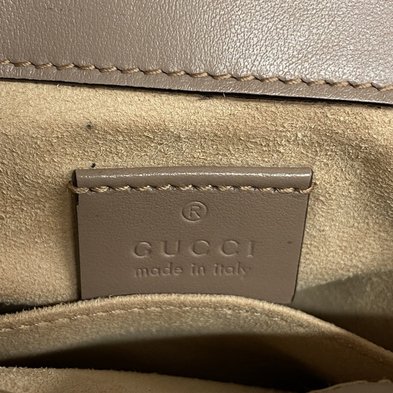 【6gd4754-k】グッチ ハンドバッグ GGマーモント 547260 レザー ブラウン ゴールド金具 2wayバッグ【中古】レディース