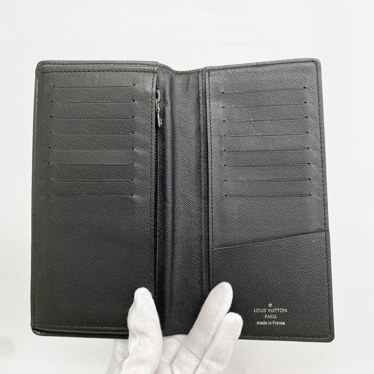 【6gd4760-k】ルイヴィトン 長財布 モノグラム・エクリプス ポルトフォイユブラザ M61697 ブラック【中古】メンズ