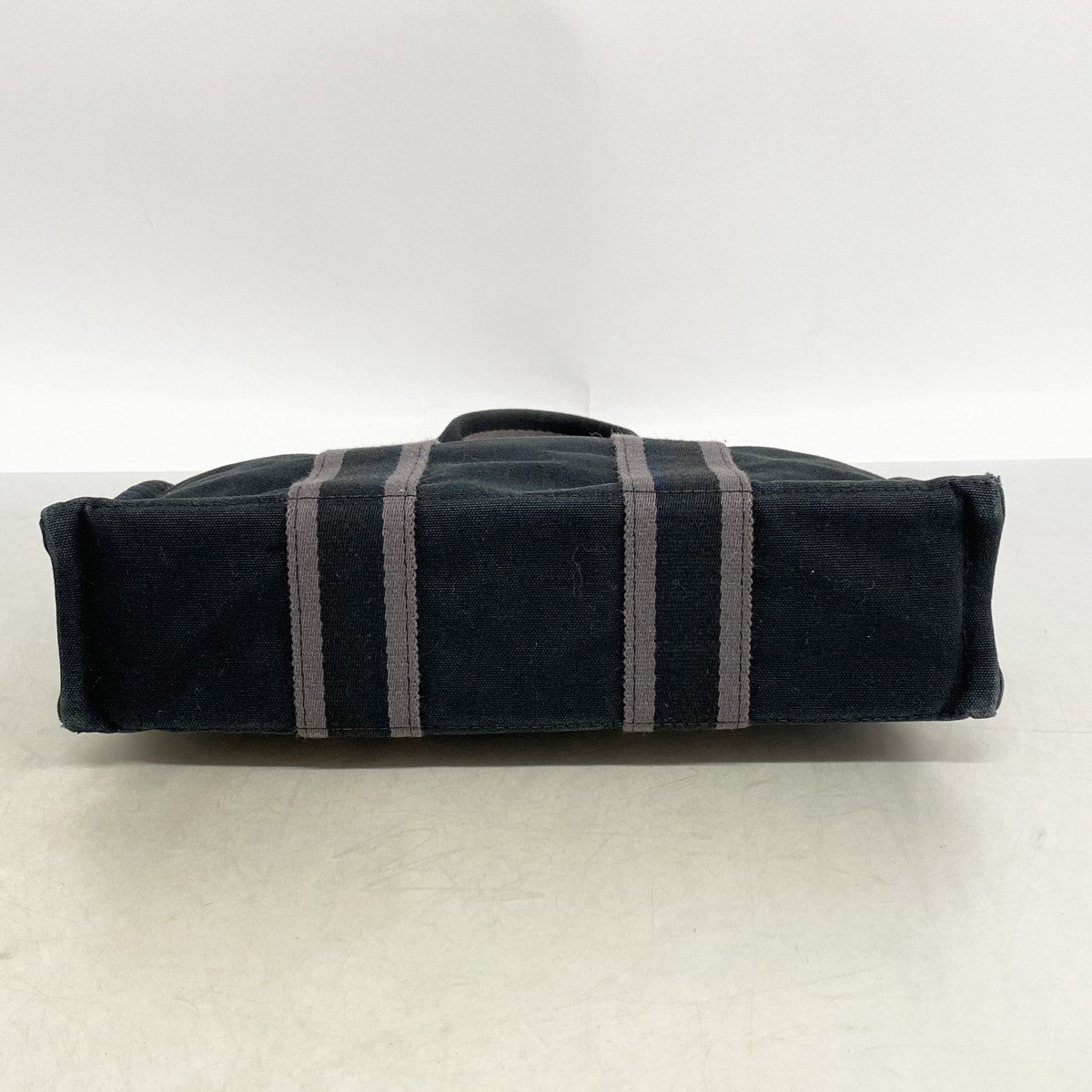 【6gd4763-k】エルメス トートバッグ フールトゥPM キャンバス ブラック シルバー金具【中古】レディース