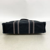 【6gd4763-k】エルメス トートバッグ フールトゥPM キャンバス ブラック シルバー金具【中古】レディース