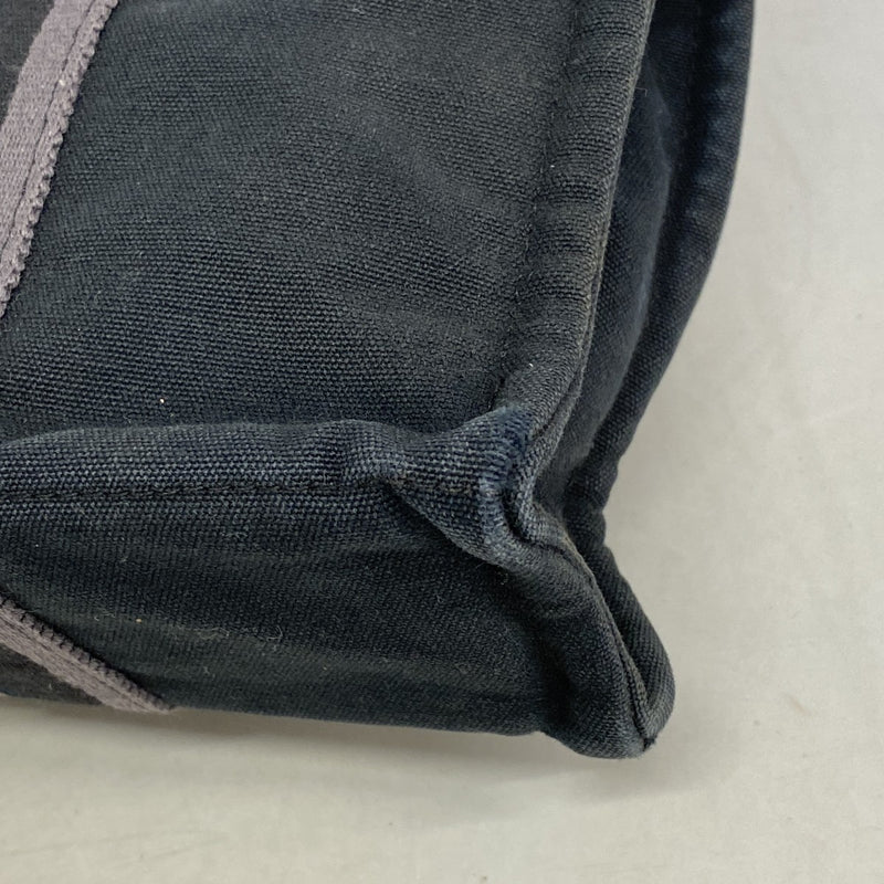 【6gd4763-k】エルメス トートバッグ フールトゥPM キャンバス ブラック シルバー金具【中古】レディース