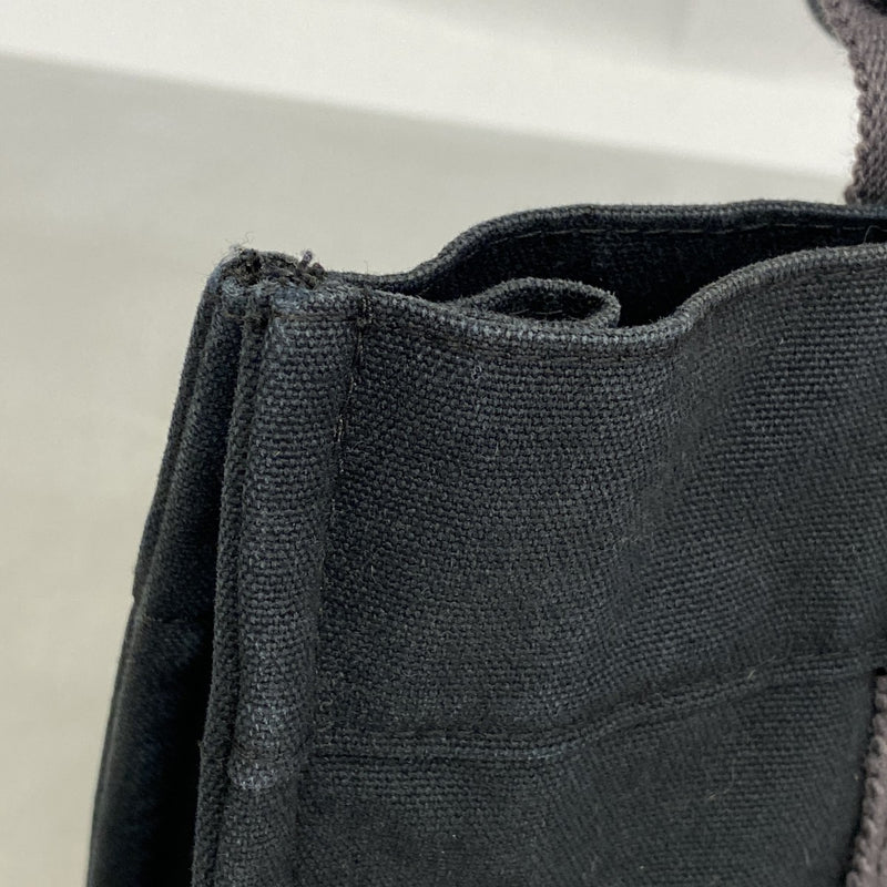 【6gd4763-k】エルメス トートバッグ フールトゥPM キャンバス ブラック シルバー金具【中古】レディース
