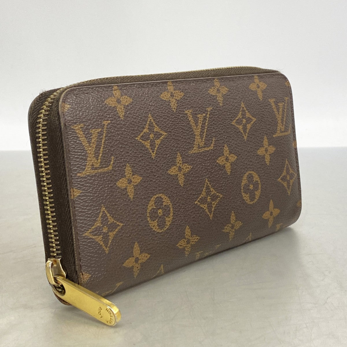 【6gd4773】ルイヴィトン 長財布 モノグラム ジッピーウォレット M60017 ブラウン【中古】メンズ レディース ユニセックス
