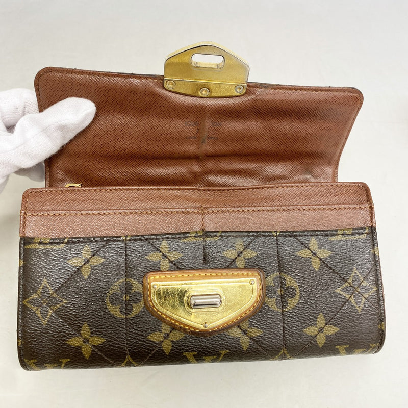 【6gd4776】ルイヴィトン 長財布 モノグラム･エトワール ポルトフォイユサラ M66556 ブラウン【中古】レディース
