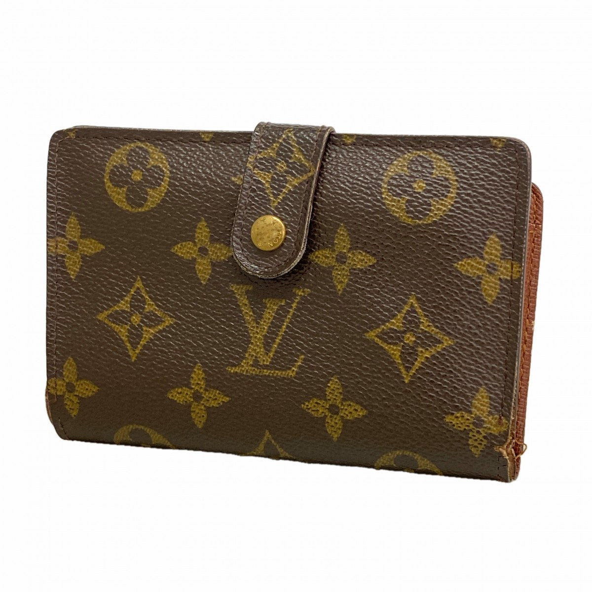 【6gd4778】ルイヴィトン 財布 モノグラム ポルトモネビエヴィエノワ M61663 ブラウン【中古】レディース