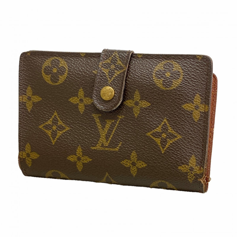 【6gd4778】ルイヴィトン 財布 モノグラム ポルトモネビエヴィエノワ M61663 ブラウン【中古】レディース