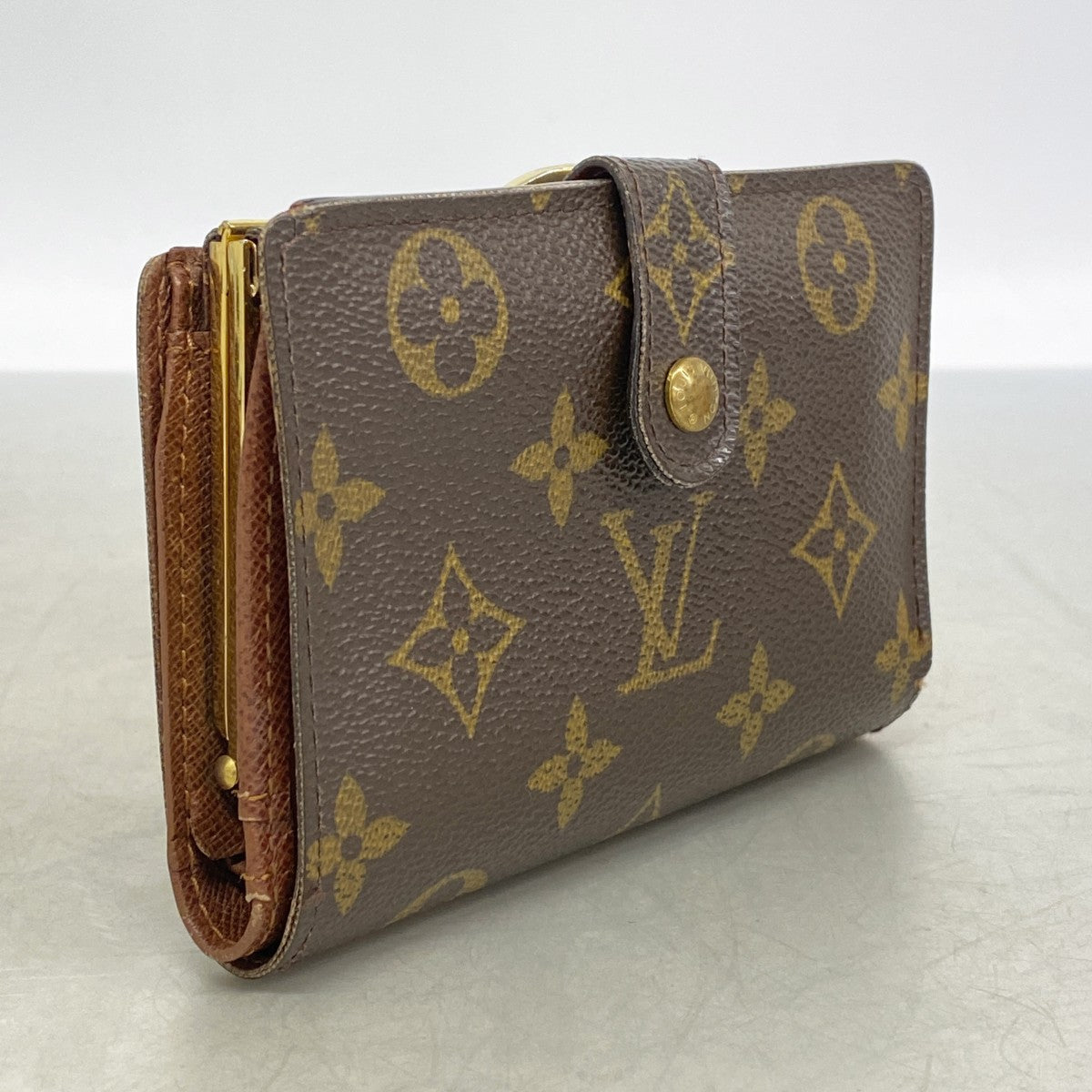 【6gd4778】ルイヴィトン 財布 モノグラム ポルトモネビエヴィエノワ M61663 ブラウン【中古】レディース