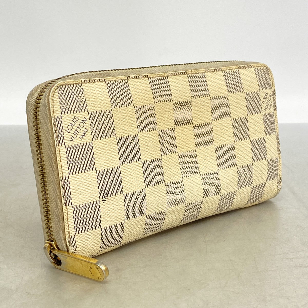 【6gd4779】ルイヴィトン 長財布 ダミエ・アズール ジッピーウォレット N60019 ホワイト【中古】レディース