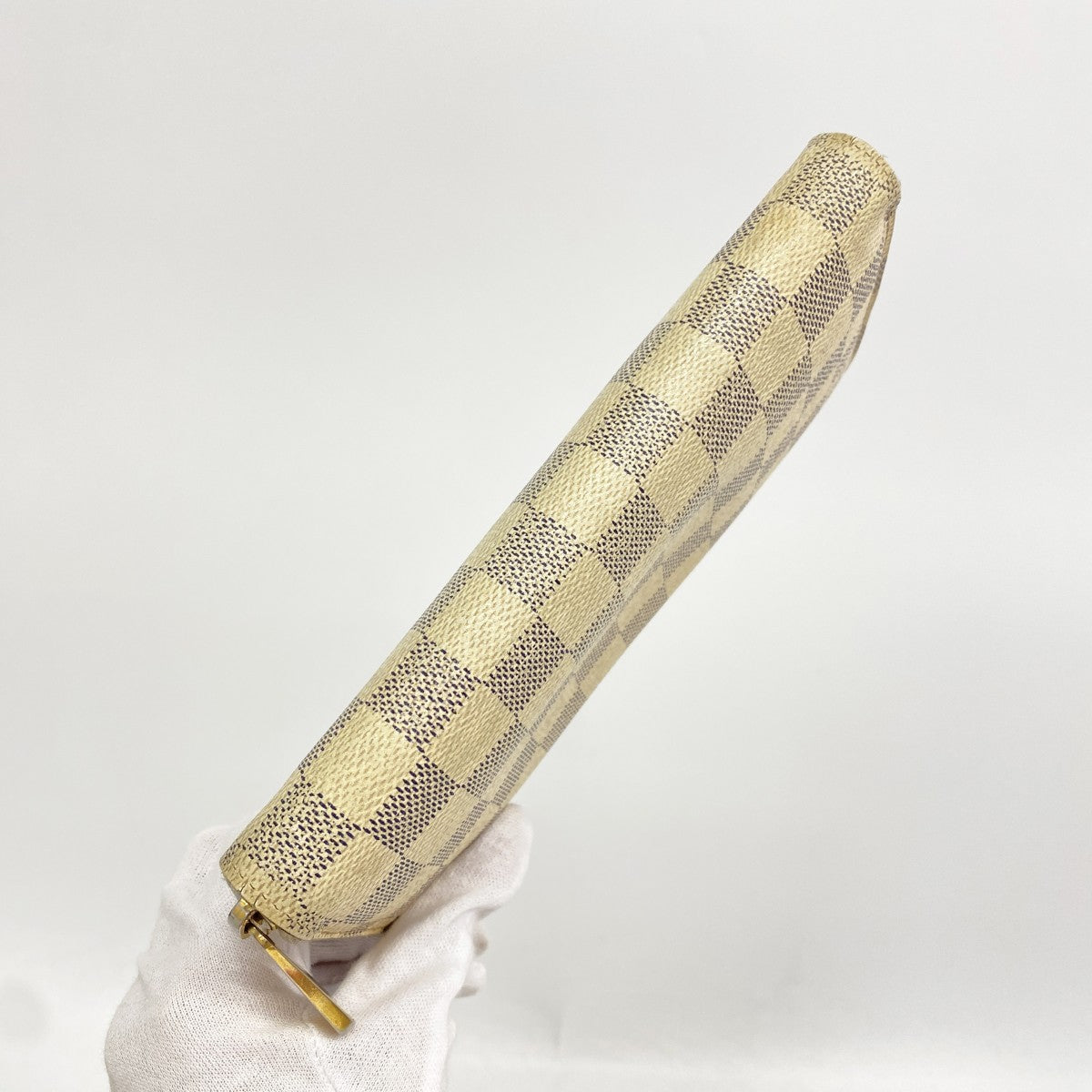 【6gd4779】ルイヴィトン 長財布 ダミエ・アズール ジッピーウォレット N60019 ホワイト【中古】レディース
