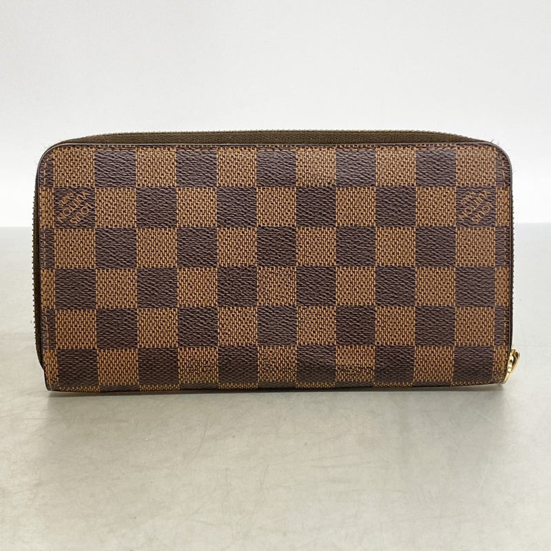 【6gd4780】ルイヴィトン 長財布 ダミエ ジッピーウォレット N60015 エベヌ【中古】メンズ レディース ユニセックス