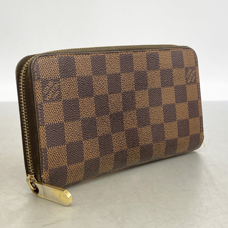 【6gd4781】ルイヴィトン 長財布 ダミエ ジッピーウォレット N60015 エベヌ【中古】メンズ レディース ユニセックス