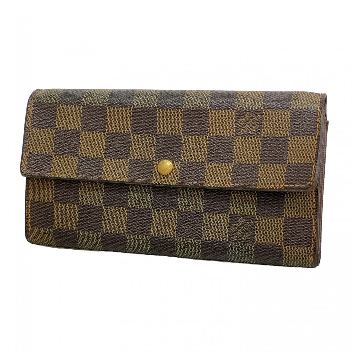 【6gd4782】ルイヴィトン 長財布 ダミエ ポルトフォイユサラ N61726 エベヌ【中古】レディース