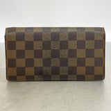 【6gd4782】ルイヴィトン 長財布 ダミエ ポルトフォイユサラ N61726 エベヌ【中古】レディース