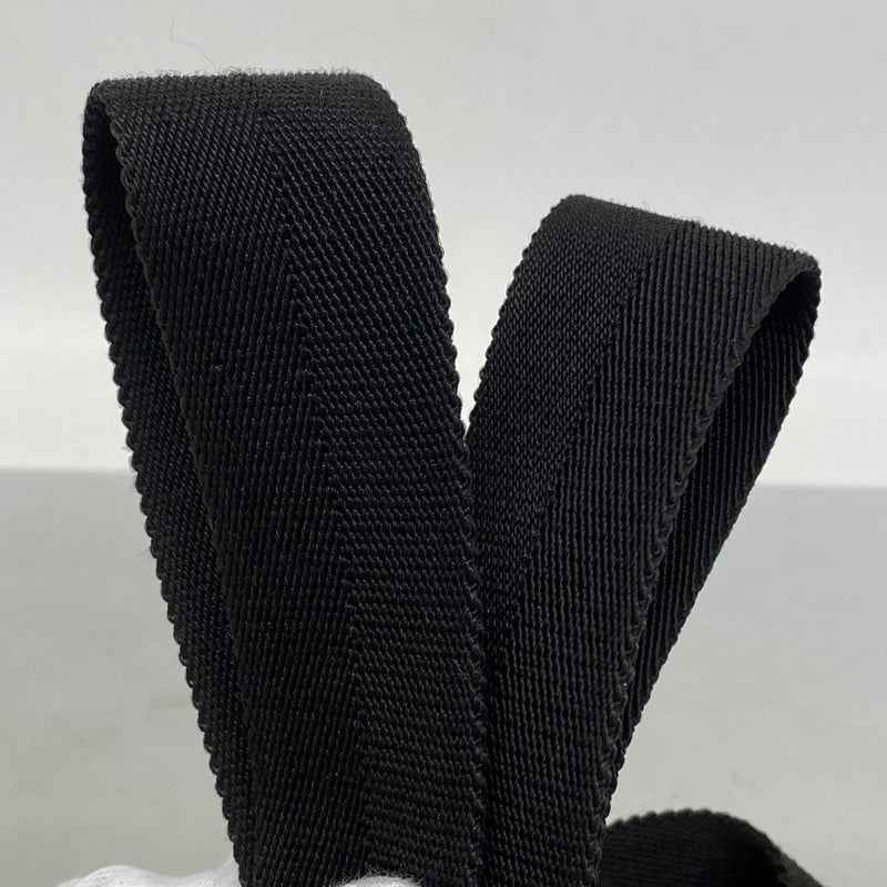 【6gd4786-k】グッチ ウエストバッグ GGキャンバス 28566 キャンバス ブラック シルバー金具【中古】メンズ レディース ユニセックス