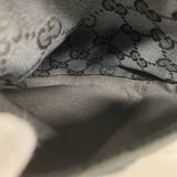 【6gd4786-k】グッチ ウエストバッグ GGキャンバス 28566 キャンバス ブラック シルバー金具【中古】メンズ レディース ユニセックス