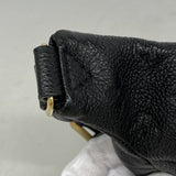 【6gd4788-k】ルイヴィトン ウエストバッグ モノグラム・アンプラント バムバッグ M44812 ノワール【中古】レディース