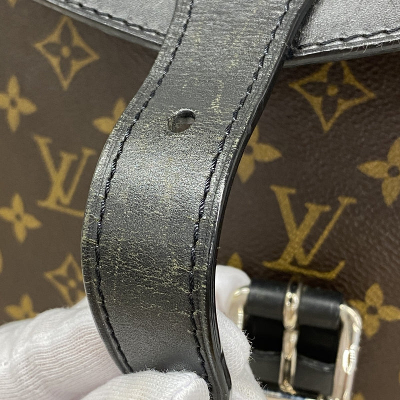 【6gd4790-k】ルイヴィトン リュック・デイパック モノグラム・マカサー パルク M40637 ブラウン ブラック【中古】メンズ