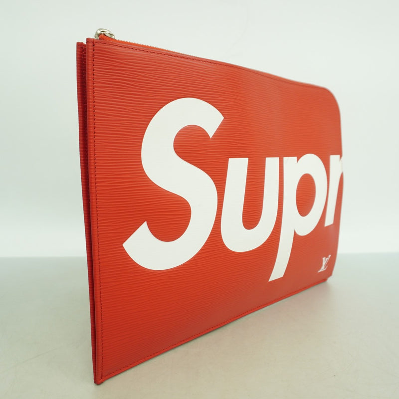 【6gd4803-k】ルイヴィトン クラッチバッグ エピ SUPREME ポシェット ジュールGM M67722 レッド【中古】レディース
